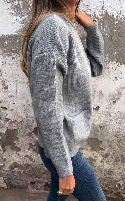 Lina™ Knit Zipper Cardigan – Soft, Elegant & Effortless