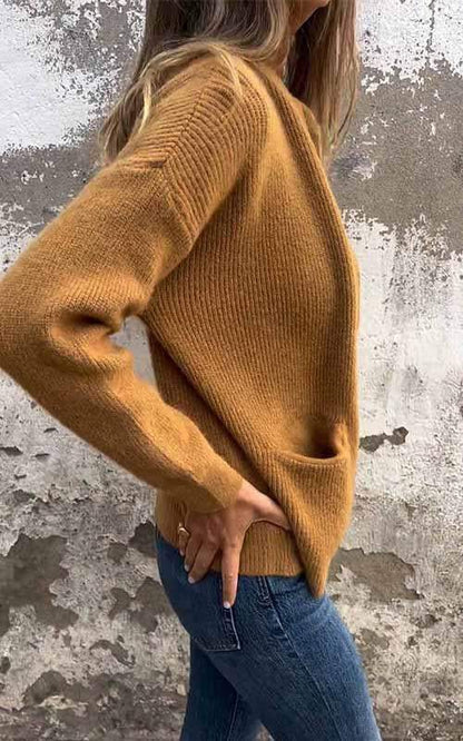 Lina™ Knit Zipper Cardigan – Soft, Elegant & Effortless