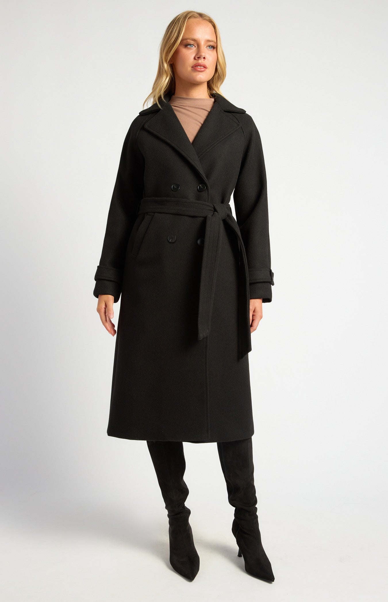 Heavyweight Felt Raglan Sleeve Coat