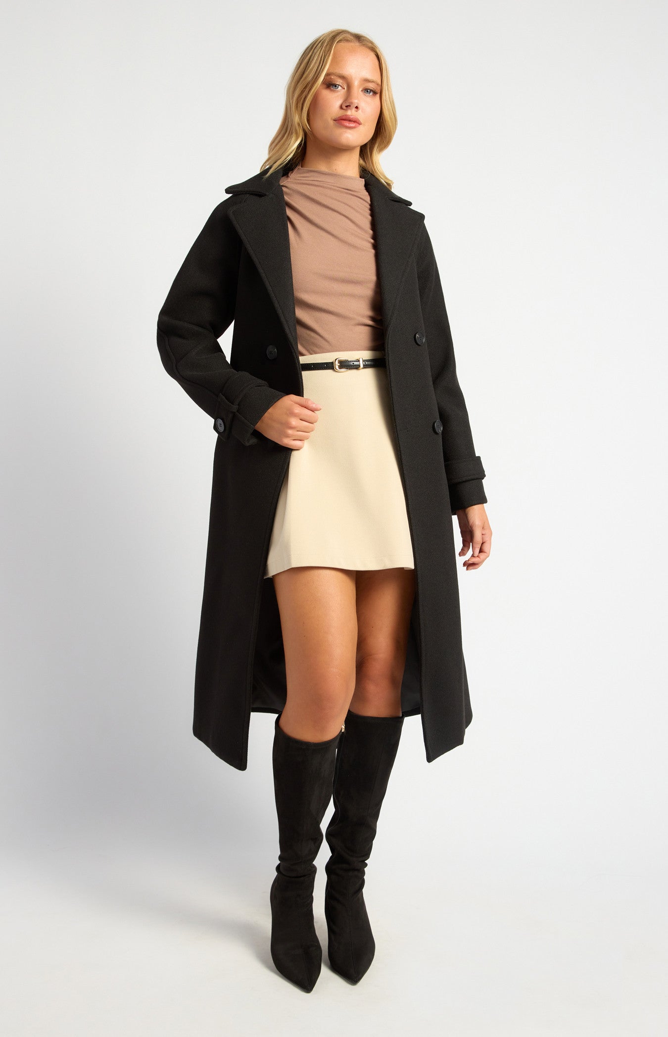 Heavyweight Felt Raglan Sleeve Coat