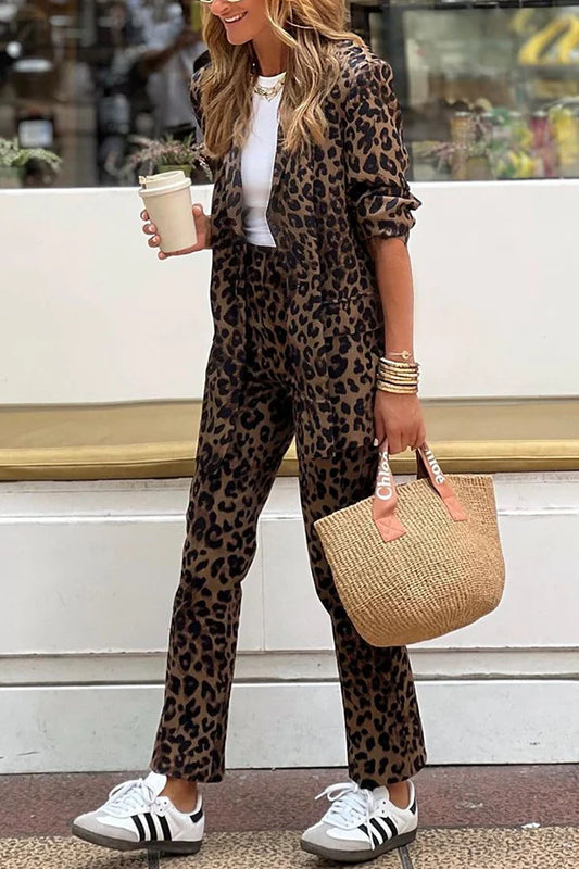Savanna™ Leopard Print Lounge Set – Bold. Effortless. Unapologetically You.