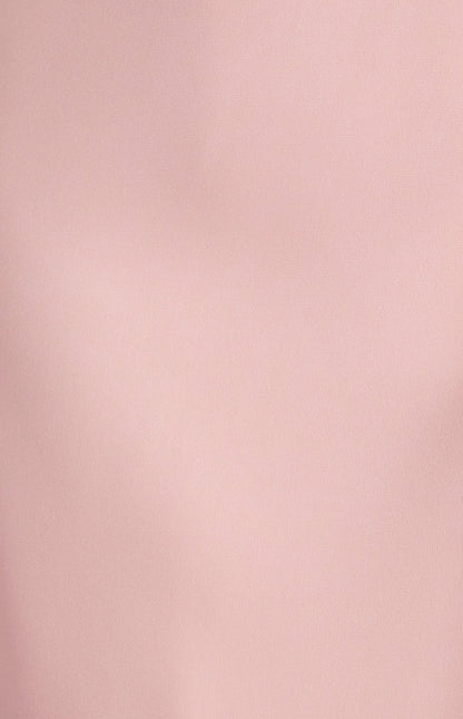Halter Neckline Satin Midi Dress with Tulip Hem