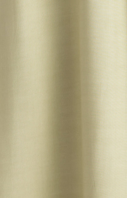 Cotton Blend Contrast Binding Midi Dress with Shoulder Tie