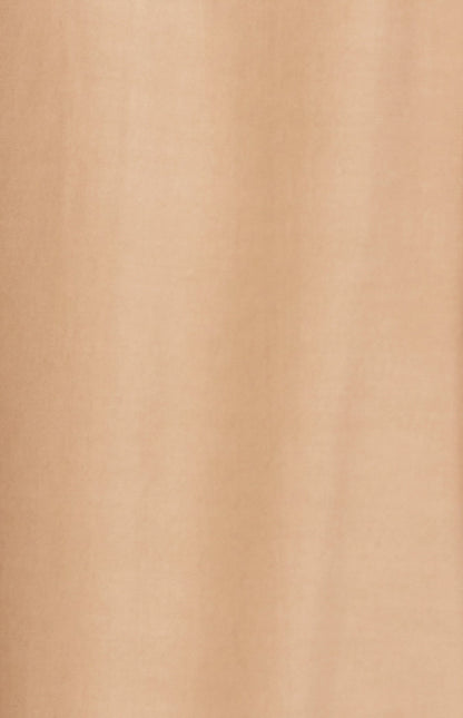 Cotton Blend Contrast Binding Midi Dress with Shoulder Tie