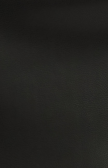 Faux Leather Ruched Seam Detail Mini Skirt